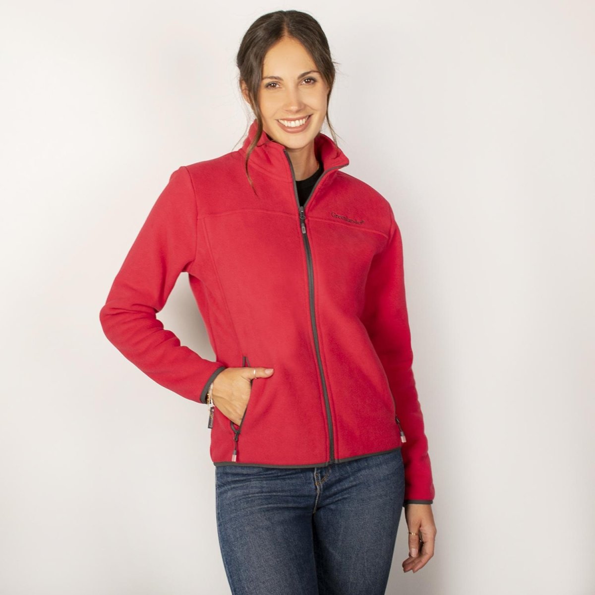 Chamarra fleece para mujer con cuello alto y bolsillos Greenlander - Greenlander
