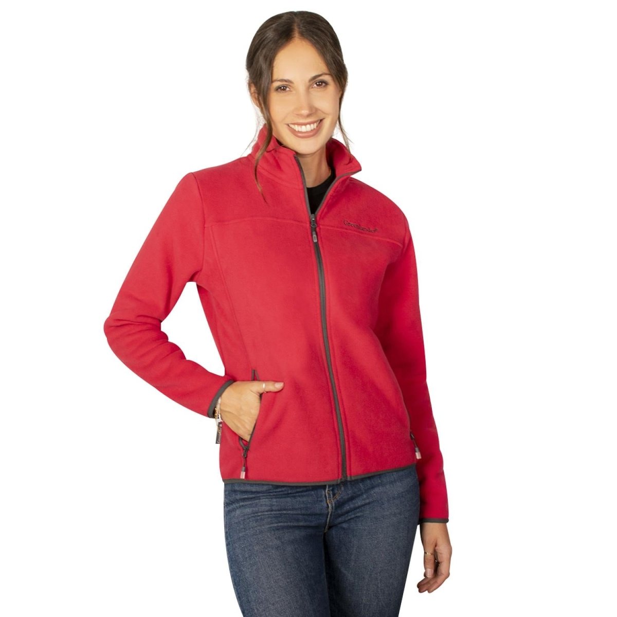 Chamarra fleece para mujer con cuello alto y bolsillos Greenlander - Greenlander