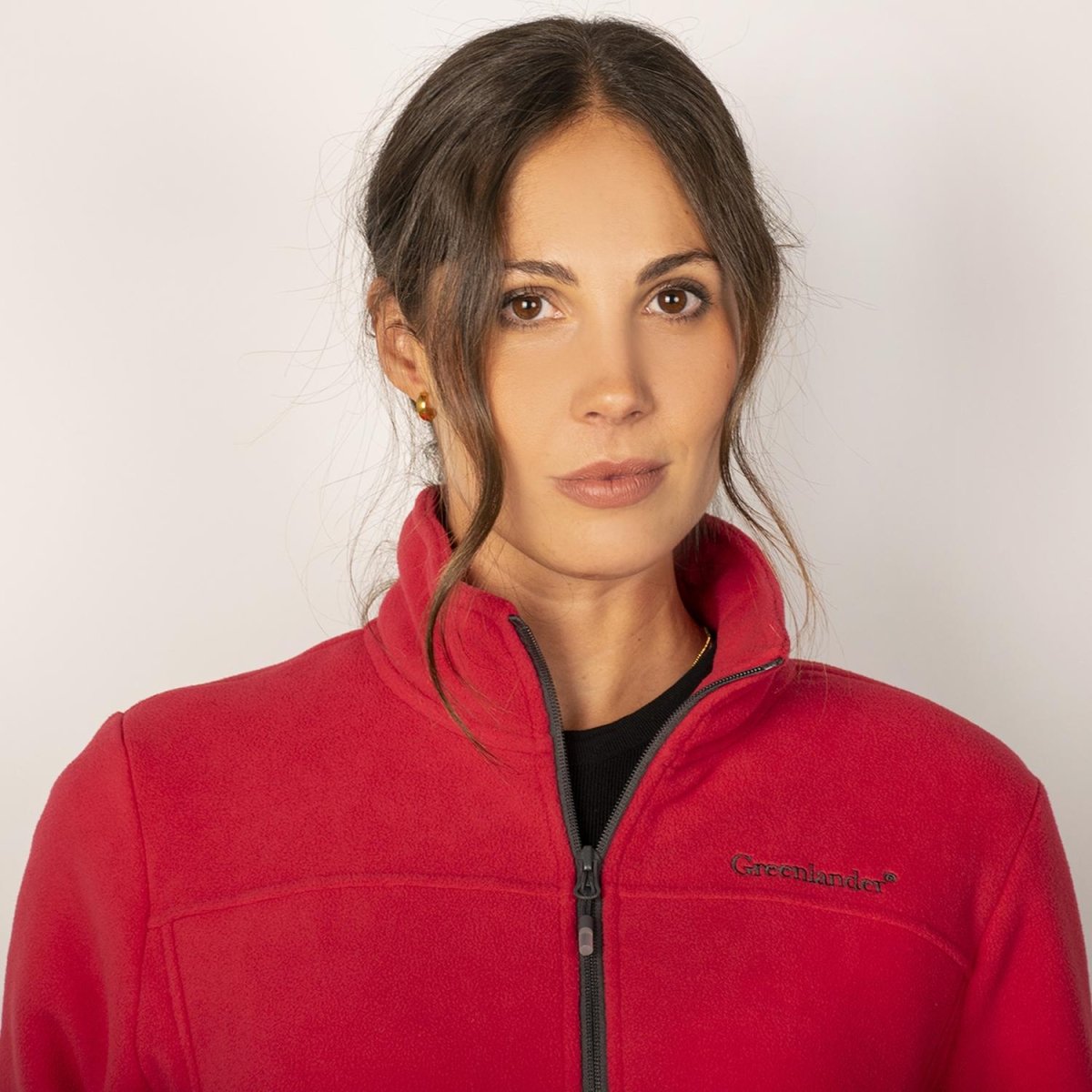Chamarra fleece para mujer con cuello alto y bolsillos Greenlander - Greenlander