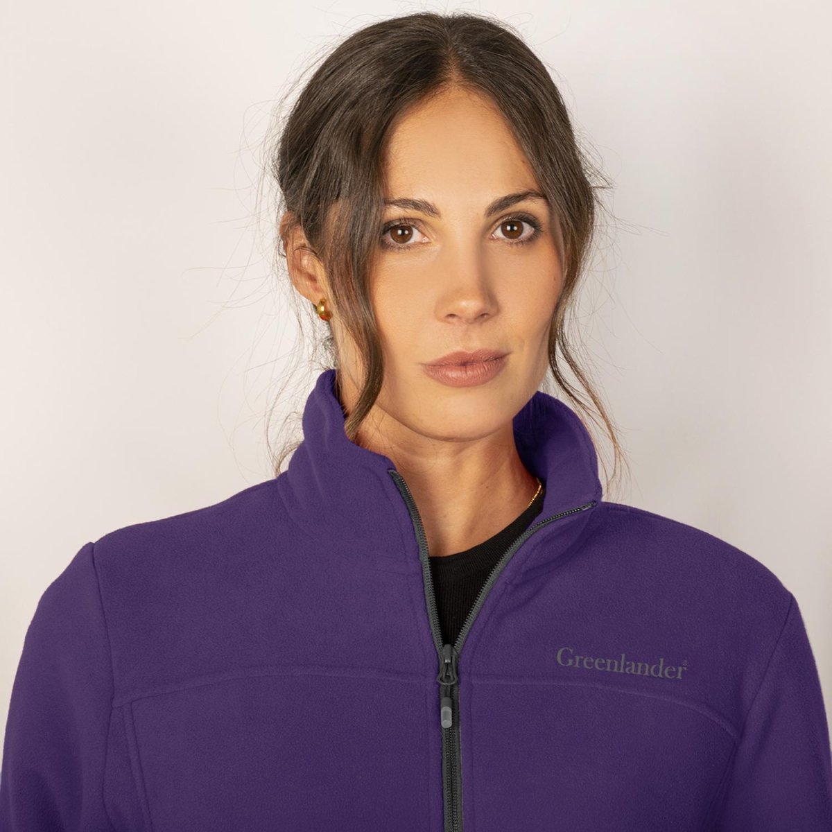 Chamarra fleece para mujer con cuello alto y bolsillos Greenlander - Greenlander