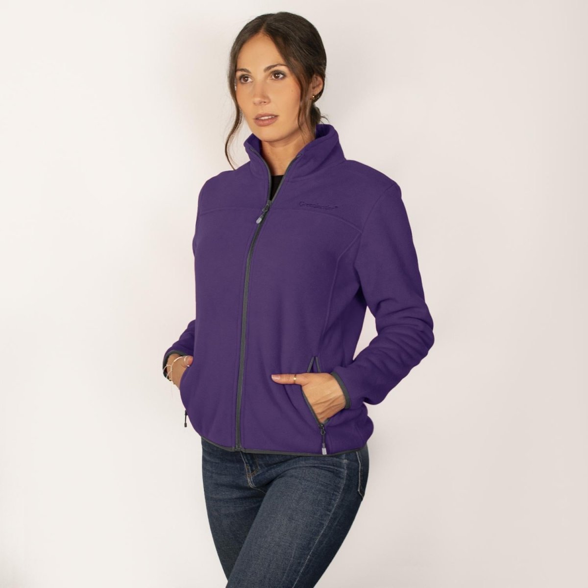 Chamarra fleece para mujer con cuello alto y bolsillos Greenlander - Greenlander