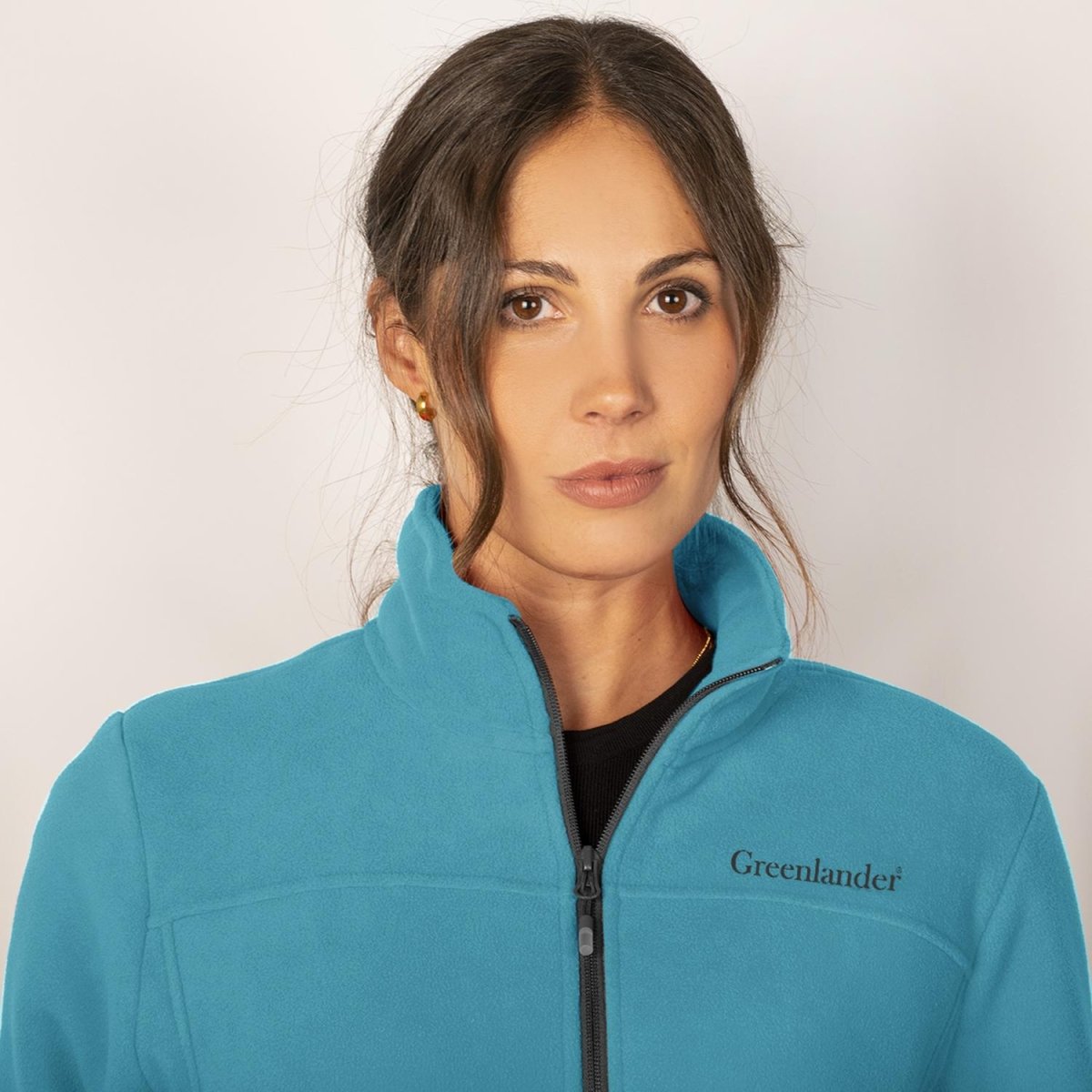 Chamarra fleece para mujer con cuello alto y bolsillos Greenlander - Greenlander