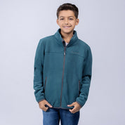 Chamarra fleece para niño con cuello alto y bolsillos Greenlander - Greenlander