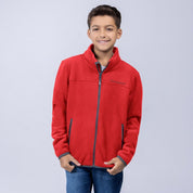 Chamarra fleece para niño con cuello alto y bolsillos Greenlander - Greenlander