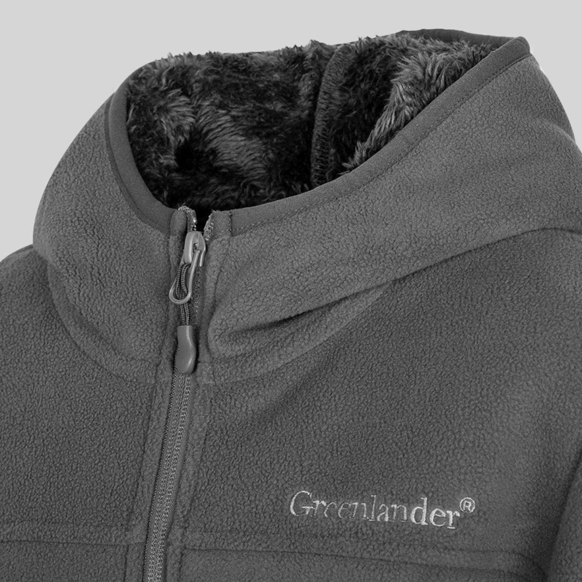 Chamarra fleece para niño con cuello alto y bolsillos Greenlander - Greenlander