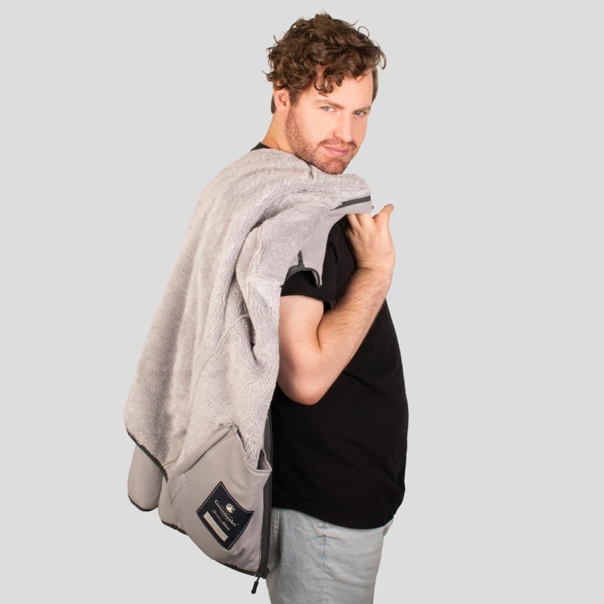 Chamarra fleece plus size para hombre con cuello alto y bolsillos Greenlander - Greenlander