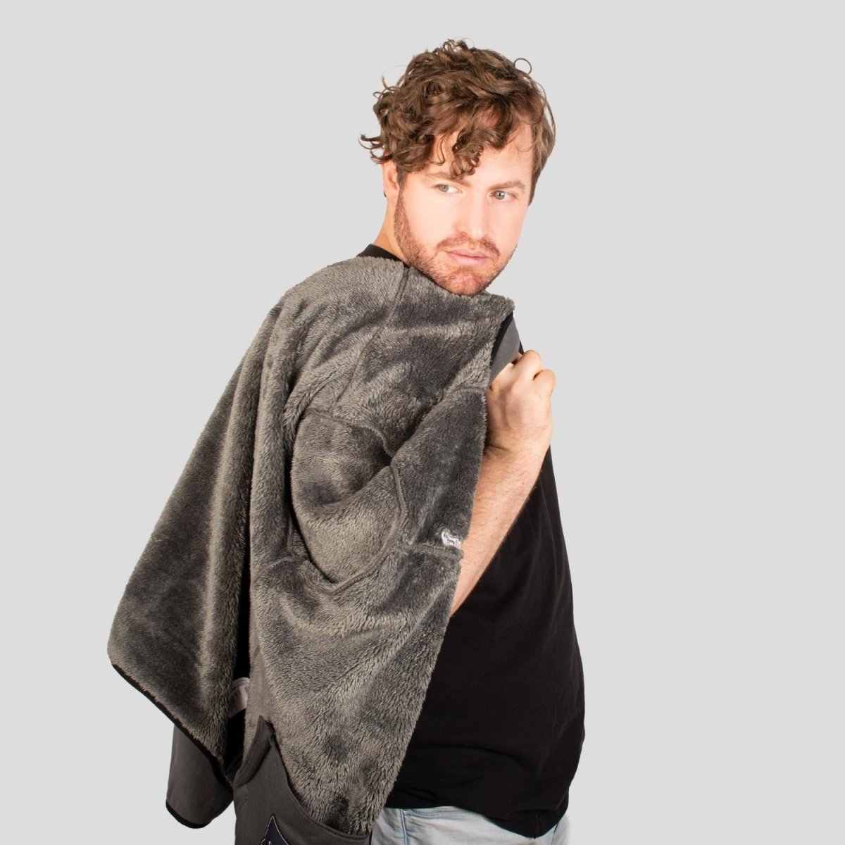 Chamarra fleece plus size para hombre con cuello alto y bolsillos Greenlander - Greenlander