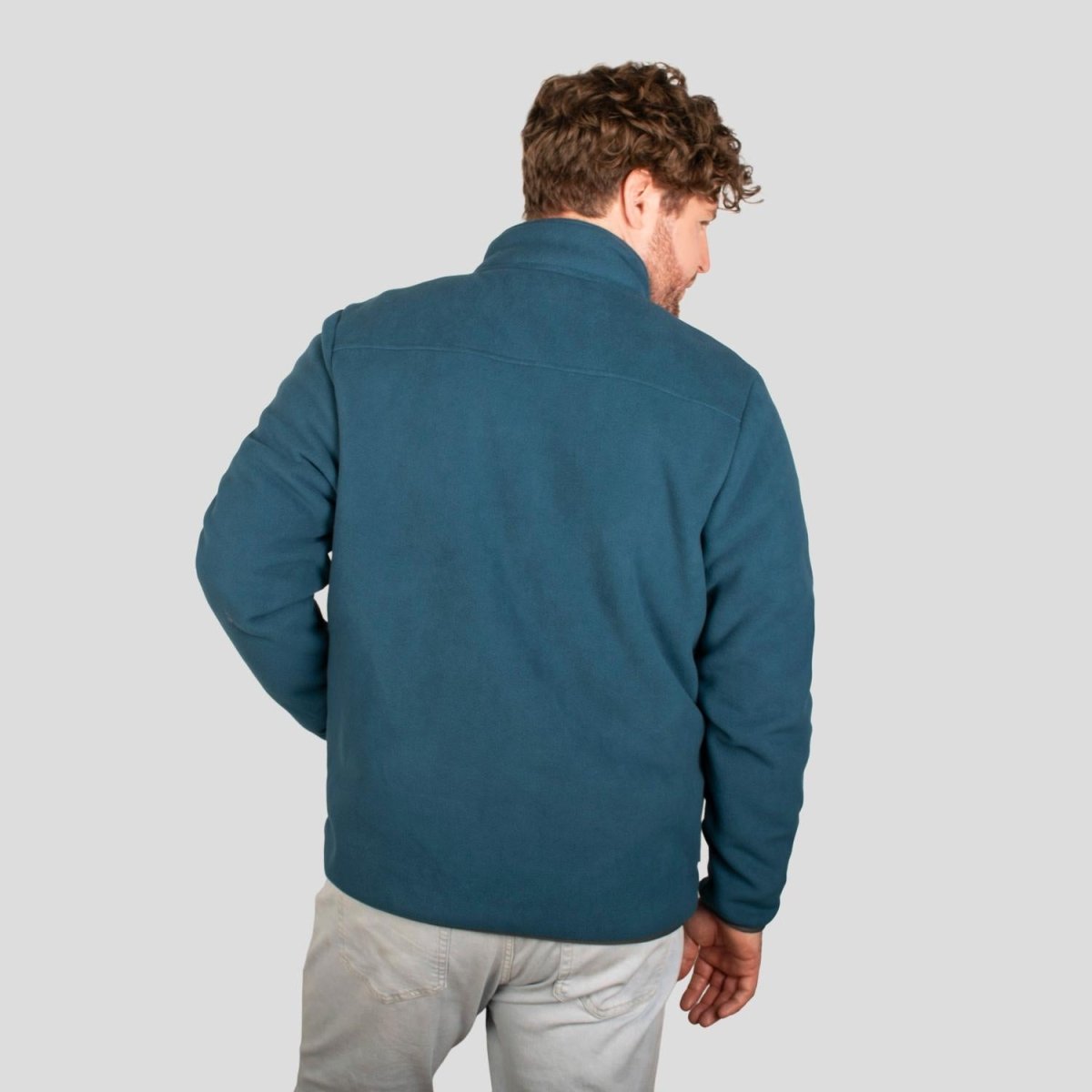 Chamarra fleece plus size para hombre con cuello alto y bolsillos Greenlander - Greenlander