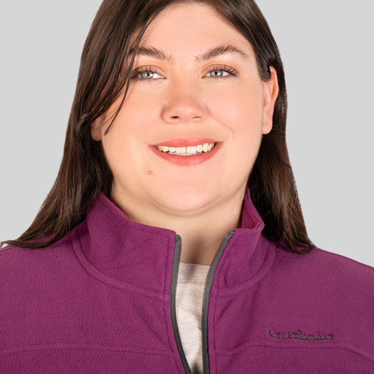 Chamarra fleece plus size para mujer con cuello alto y bolsillos Greenlander - Greenlander