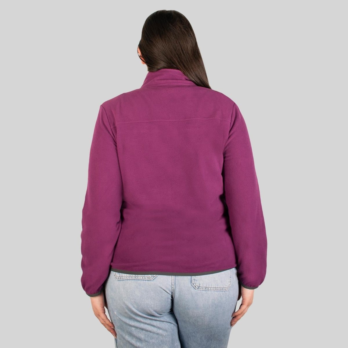 Chamarra fleece plus size para mujer con cuello alto y bolsillos Greenlander - Greenlander