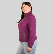 Chamarra fleece plus size para mujer con cuello alto y bolsillos Greenlander - Greenlander