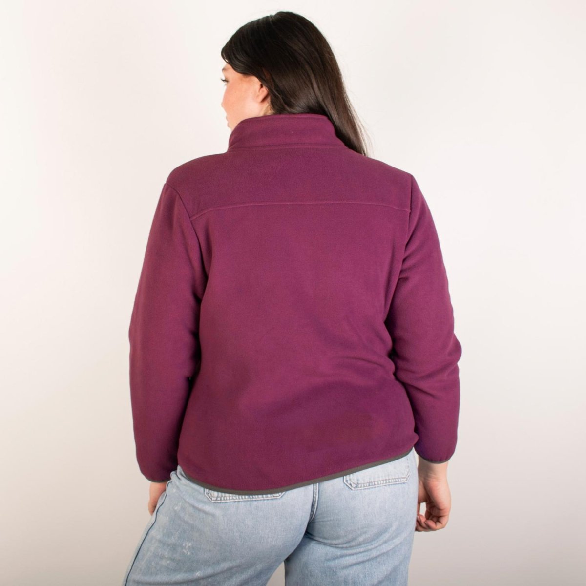 Chamarra fleece plus size para mujer con cuello alto y bolsillos Greenlander - Greenlander