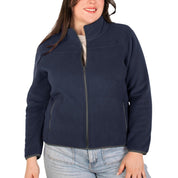 Chamarra fleece plus size para mujer con cuello alto y bolsillos Greenlander - Greenlander