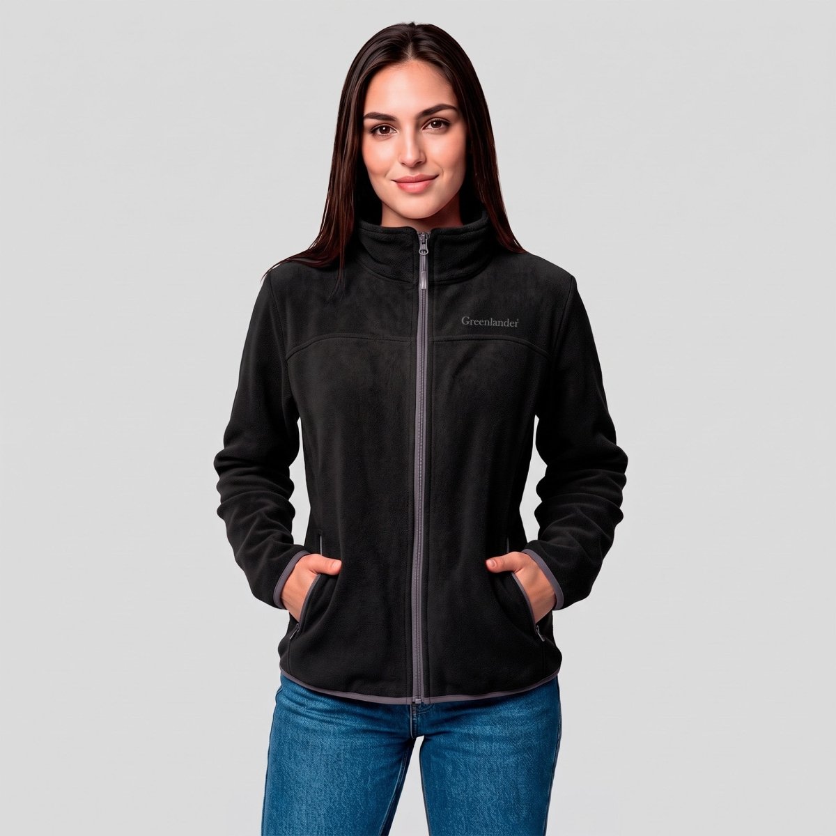 Chamarra Fleece Polar para Mujer con Forro Afelpado y Cuello Alto | Greenlander - Greenlander