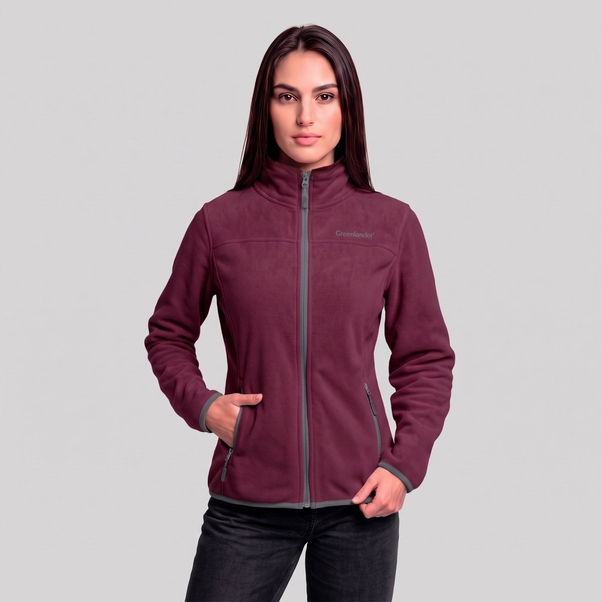 Chamarra Fleece Polar para Mujer con Forro Afelpado y Cuello Alto | Greenlander - Greenlander