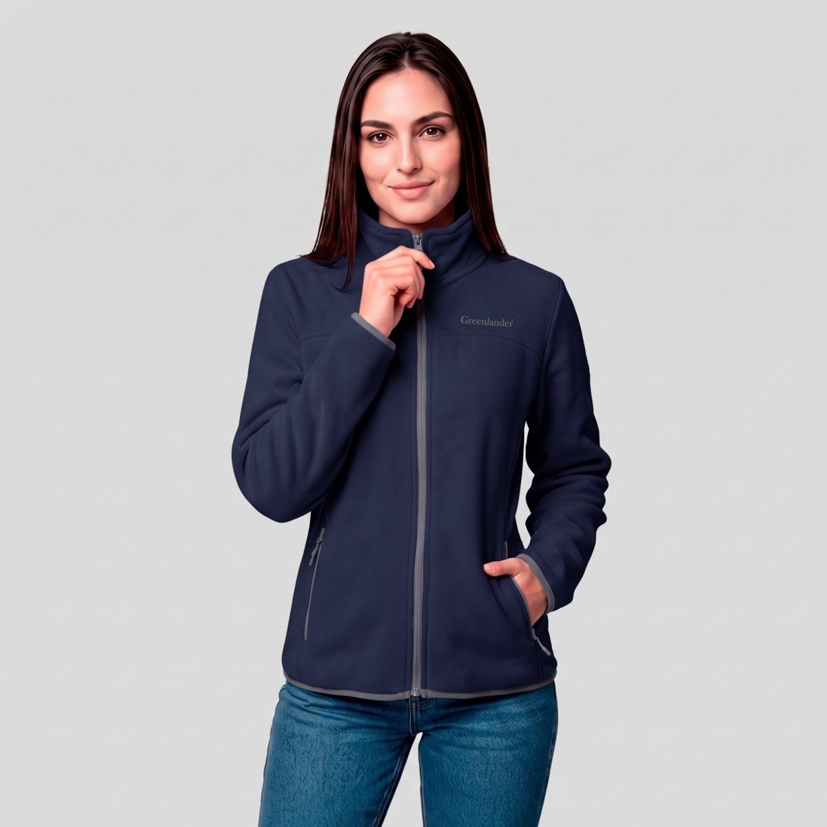 Chamarra Fleece Polar para Mujer con Forro Afelpado y Cuello Alto | Greenlander - Greenlander