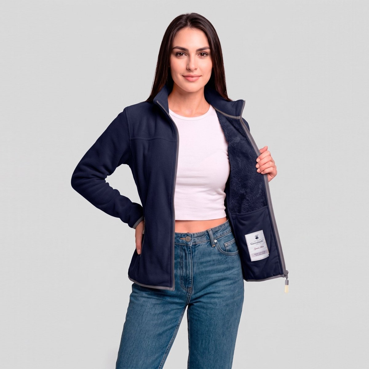 Chamarra Fleece Polar para Mujer con Forro Afelpado y Cuello Alto | Greenlander - Greenlander