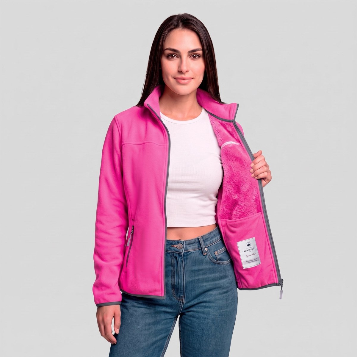 Chamarra Fleece Polar para Mujer con Forro Afelpado y Cuello Alto | Greenlander - Greenlander