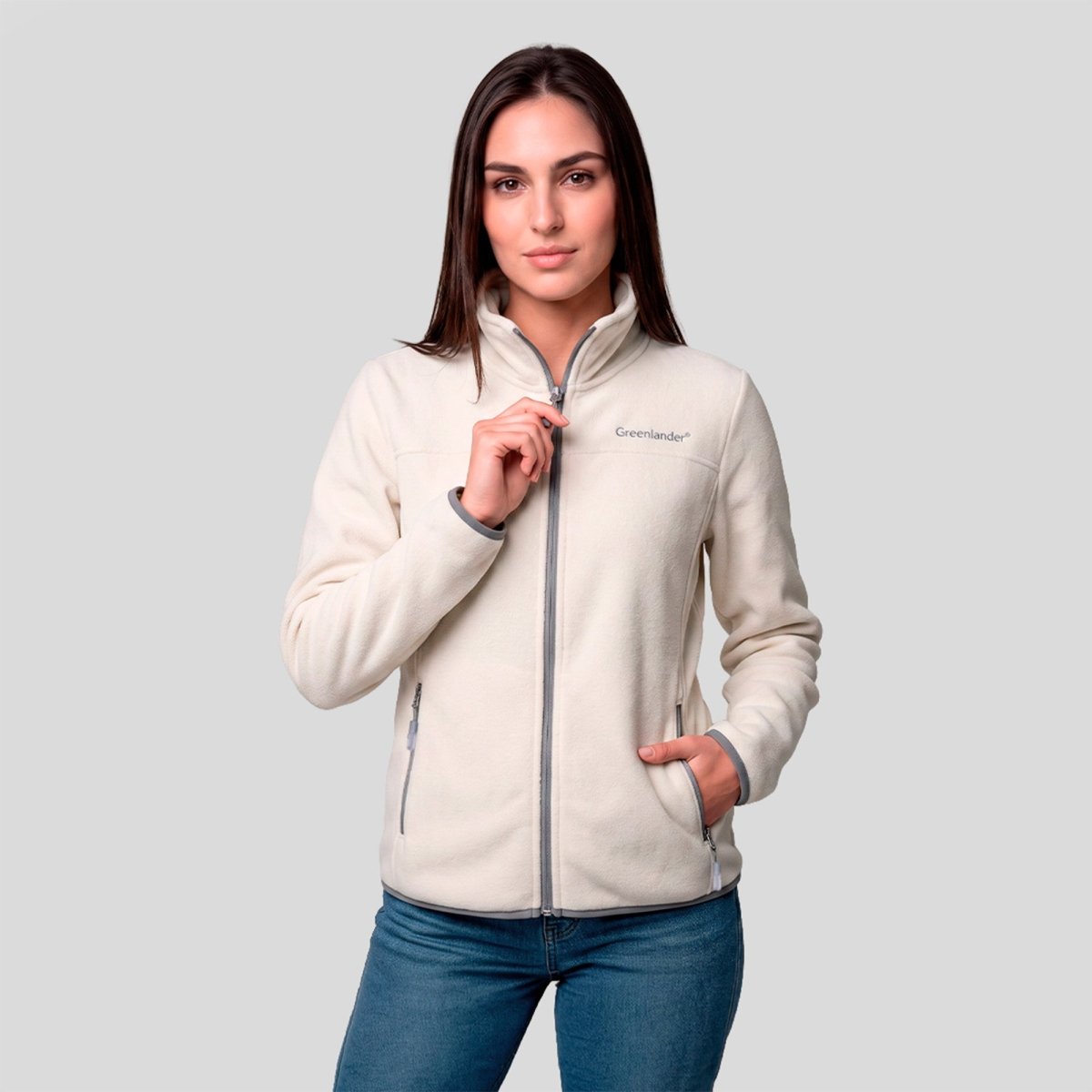 Chamarra Fleece Polar para Mujer con Forro Afelpado y Cuello Alto | Greenlander - Greenlander