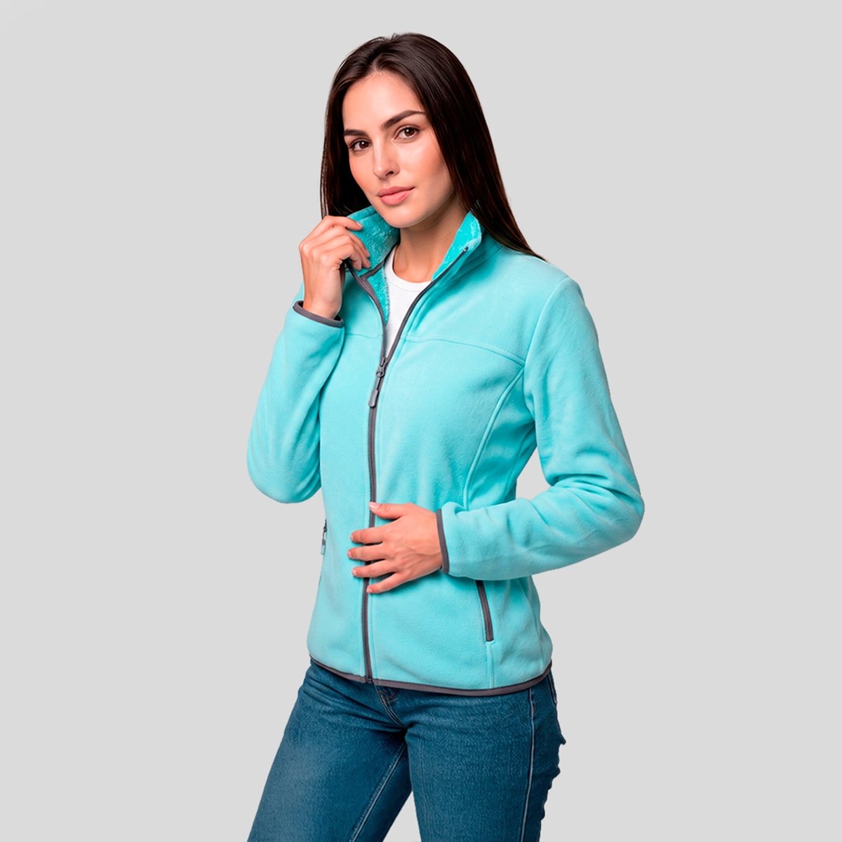 Chamarra Fleece Polar para Mujer con Forro Afelpado y Cuello Alto | Greenlander - Greenlander