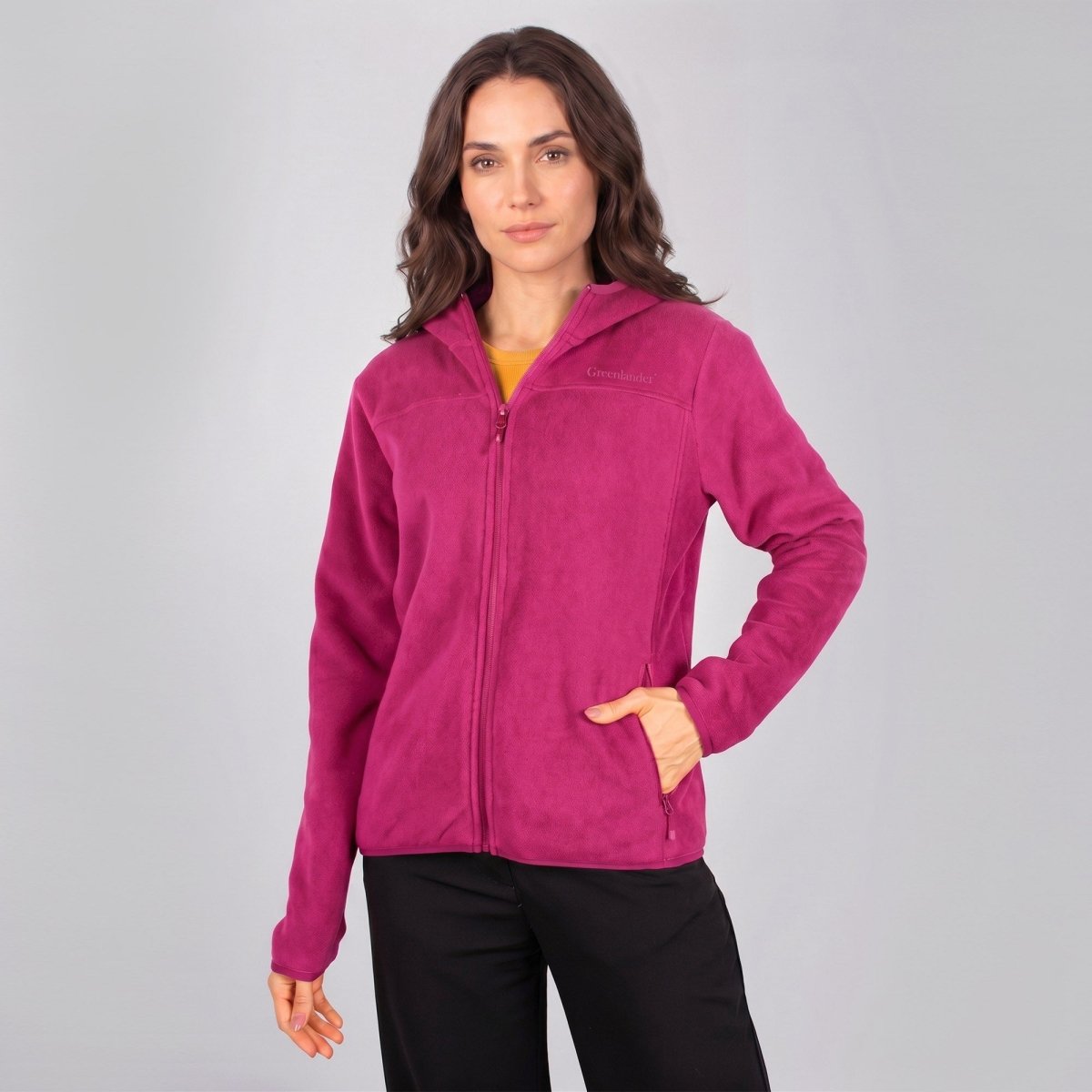 Chamarra Fleece Polar para Mujer con Gorro, Forro Afelpado y Bolsillos con Cierre | Greenlander - Greenlander