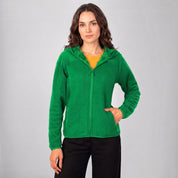 Chamarra Fleece Polar para Mujer con Gorro, Forro Afelpado y Bolsillos con Cierre | Greenlander - Greenlander