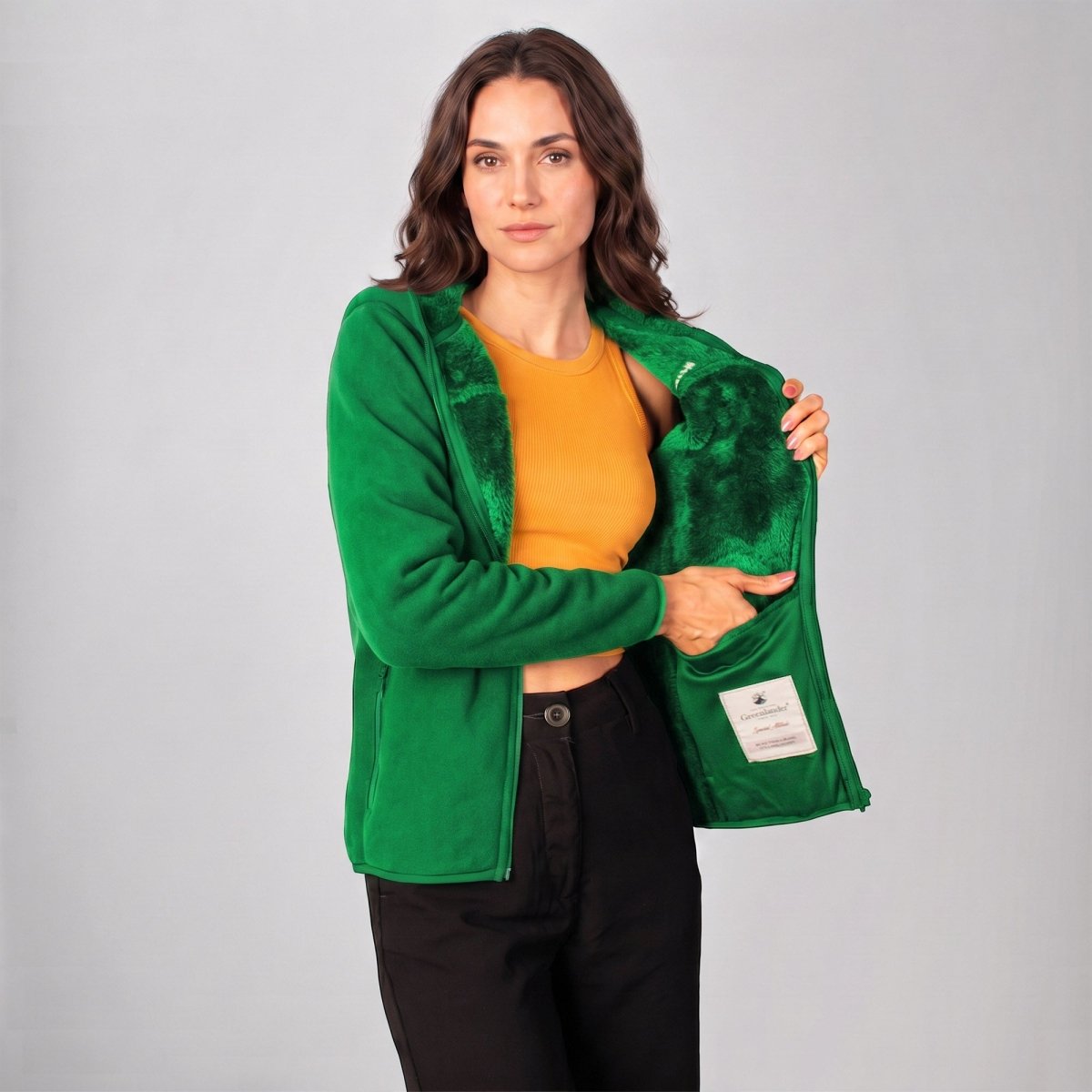 Chamarra Fleece Polar para Mujer con Gorro, Forro Afelpado y Bolsillos con Cierre | Greenlander - Greenlander
