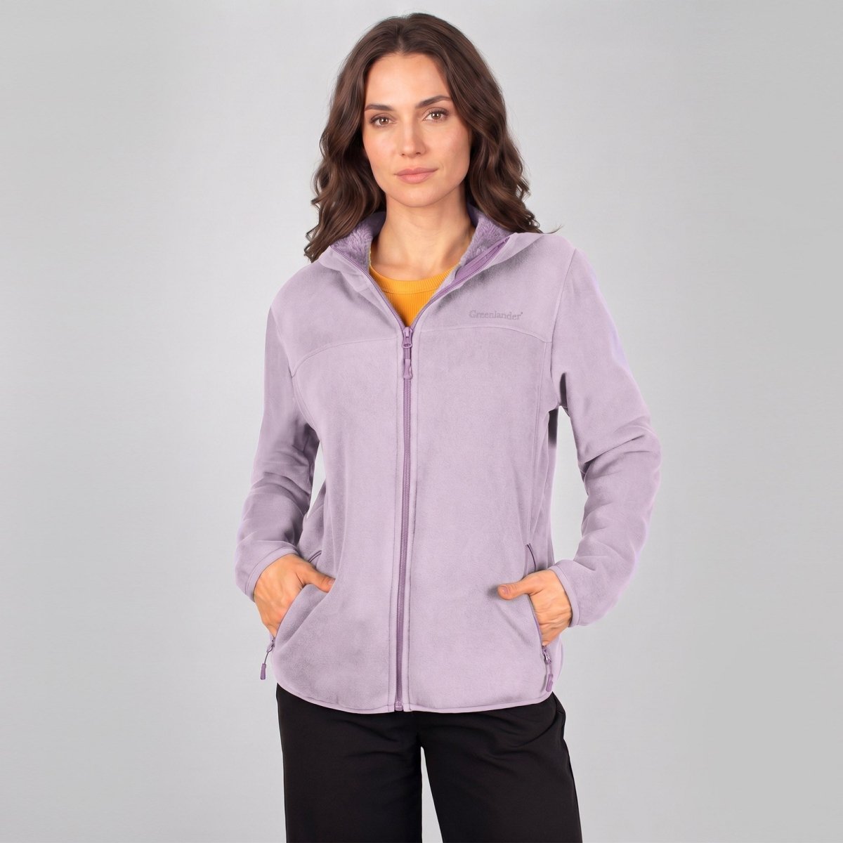 Chamarra Fleece Polar para Mujer con Gorro, Forro Afelpado y Bolsillos con Cierre | Greenlander - Greenlander