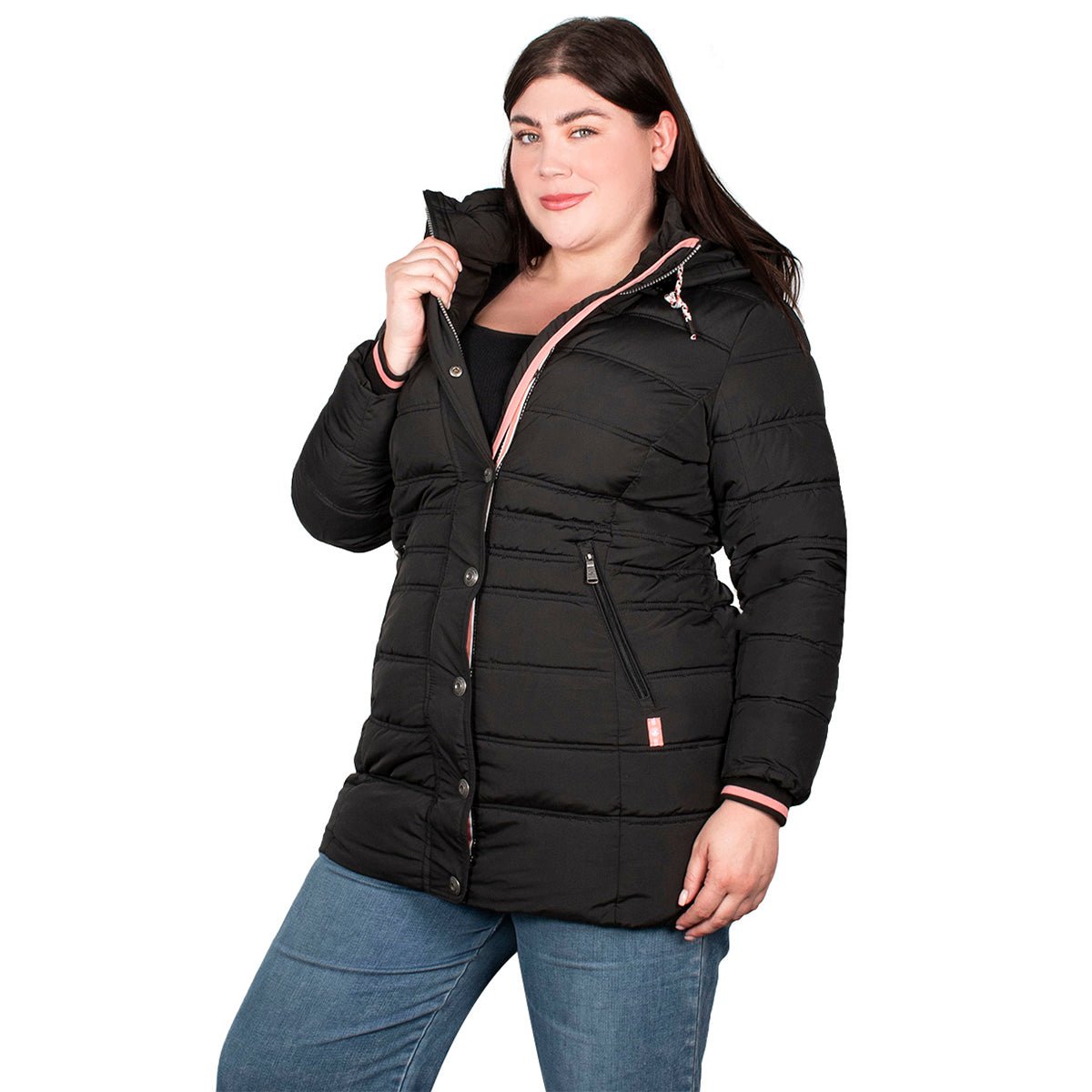 Chamarra Gorro Desmontable Mujer Premium Plus Size - The Original Greenlander