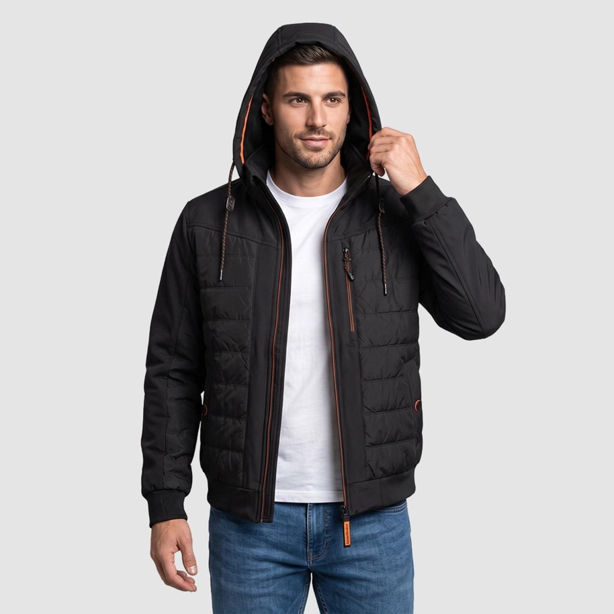 Chamarra Greenlander Capitonada con Gorro oculto para Hombre - Greenlander