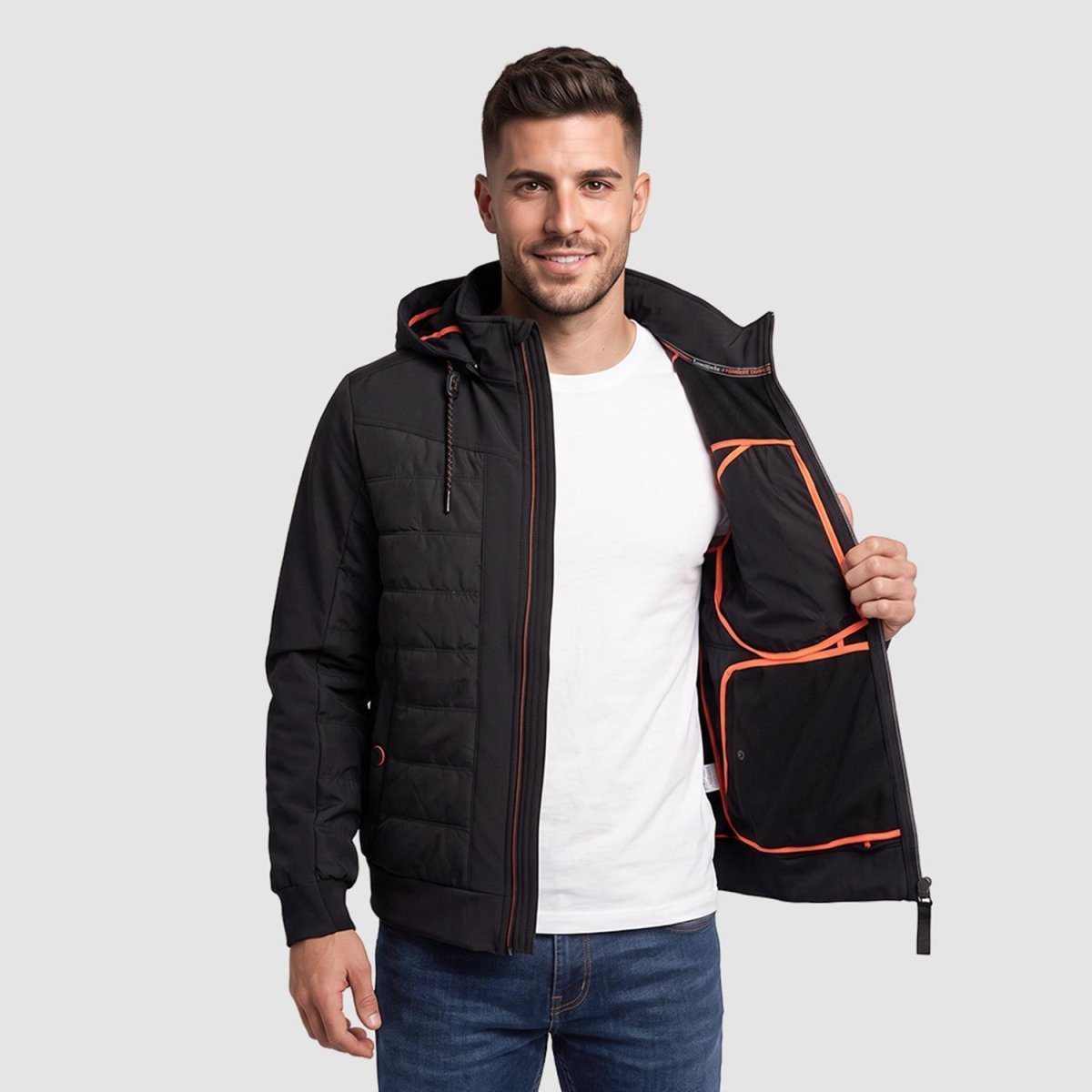 Chamarra Greenlander Capitonada con Gorro oculto para Hombre - Greenlander