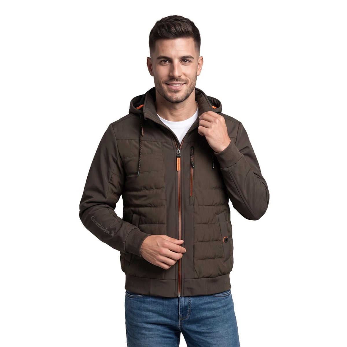 Chamarra Greenlander Capitonada con Gorro oculto para Hombre - Greenlander