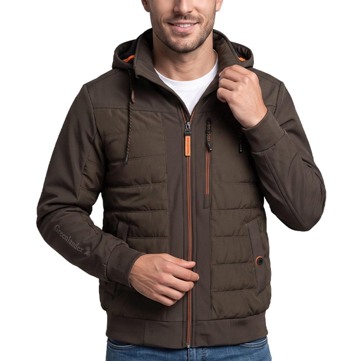 Chamarra Greenlander Capitonada con Gorro oculto para Hombre - Greenlander