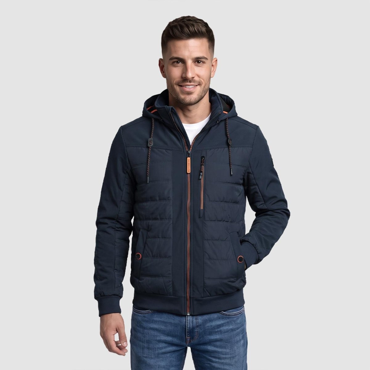 Chamarra Greenlander Capitonada con Gorro oculto para Hombre - Greenlander