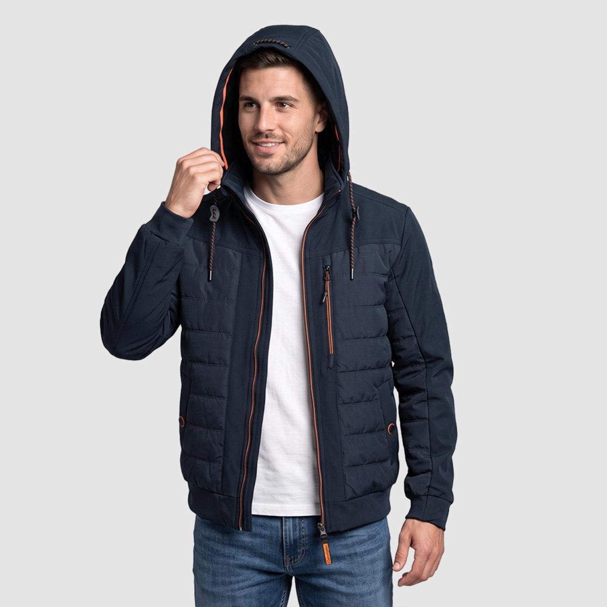 Chamarra Greenlander Capitonada con Gorro oculto para Hombre - Greenlander