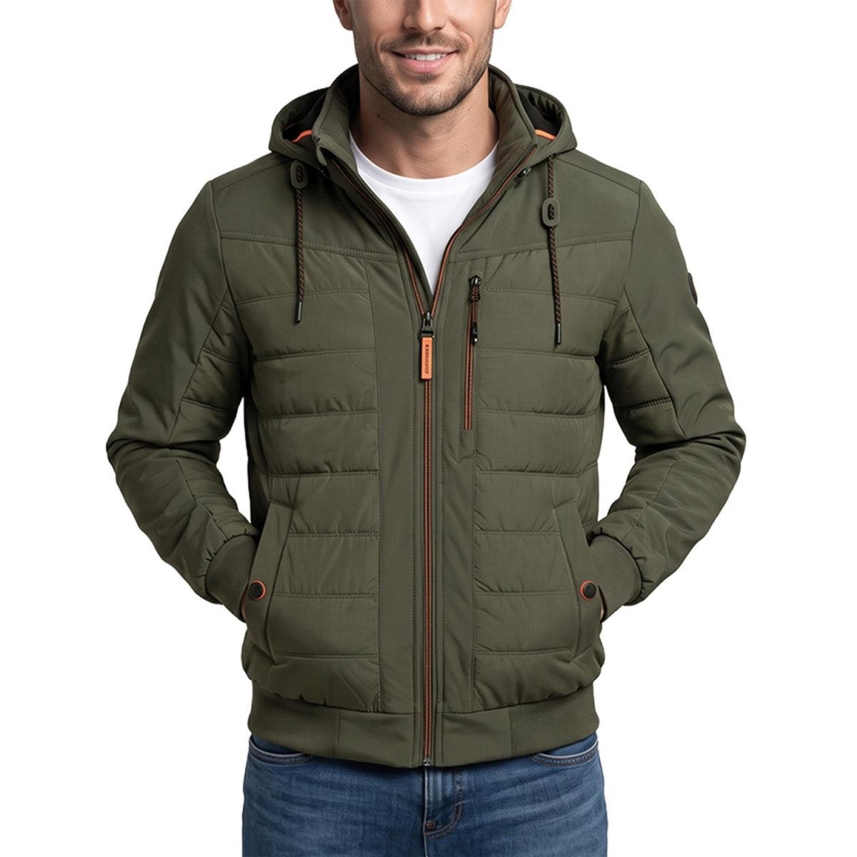 Chamarra Greenlander Capitonada con Gorro oculto para Hombre - Greenlander