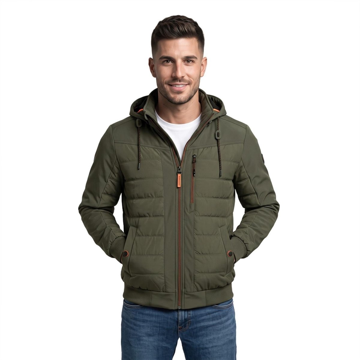 Chamarra Greenlander Capitonada con Gorro oculto para Hombre - Greenlander