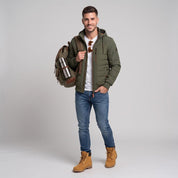 Chamarra Greenlander Capitonada con Gorro oculto para Hombre - Greenlander