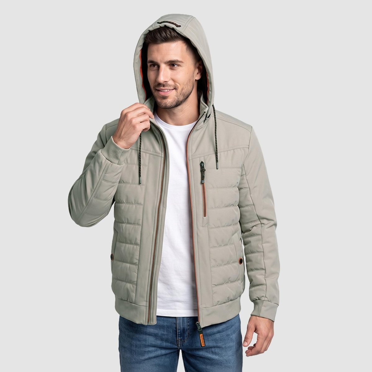 Chamarra Greenlander Capitonada con Gorro oculto para Hombre - Greenlander
