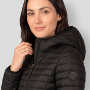 Chamarra Greenlander capitonada de pluma con gorro desmontable Mujer - Greenlander