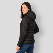 Chamarra Greenlander capitonada de pluma con gorro desmontable Mujer - Greenlander