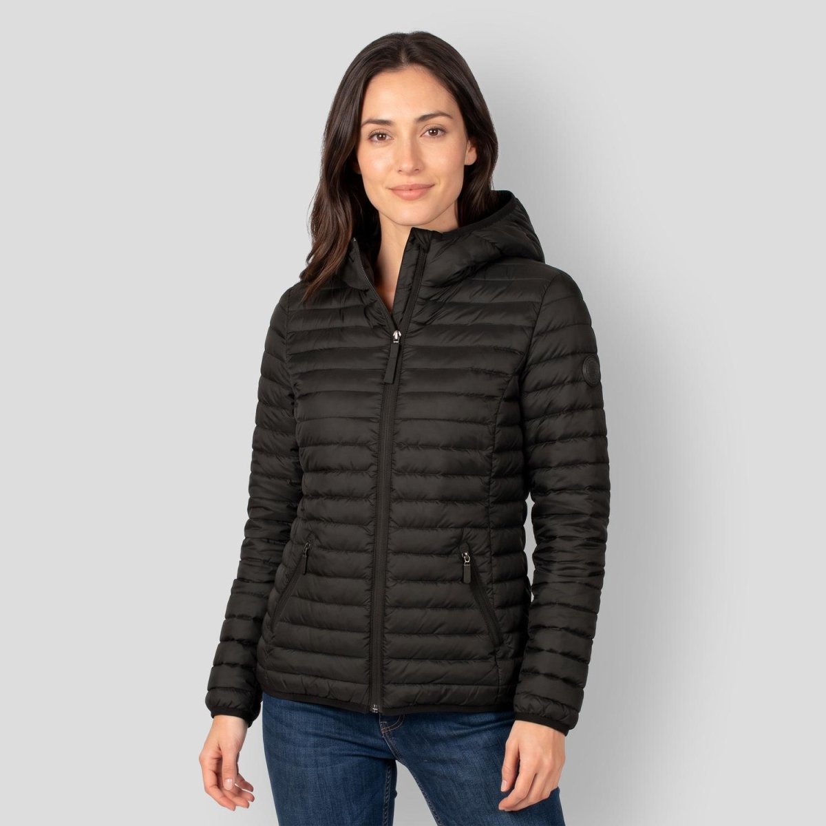 Chamarra Greenlander capitonada de pluma con gorro desmontable Mujer - Greenlander