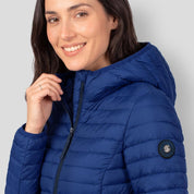 Chamarra Greenlander capitonada de pluma con gorro desmontable Mujer - Greenlander