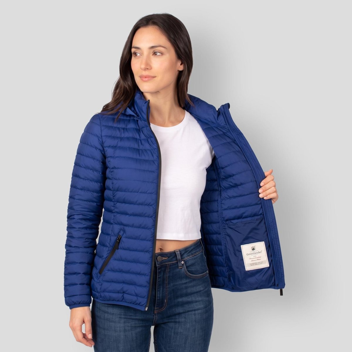 Chamarra Greenlander capitonada de pluma con gorro desmontable Mujer - Greenlander