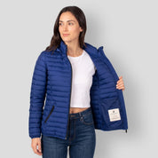 Chamarra Greenlander capitonada de pluma con gorro desmontable Mujer - Greenlander