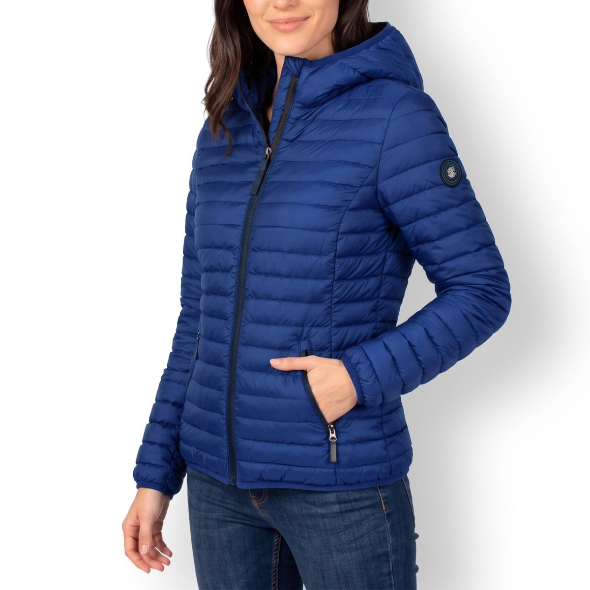 Chamarra Greenlander capitonada de pluma con gorro desmontable Mujer - Greenlander