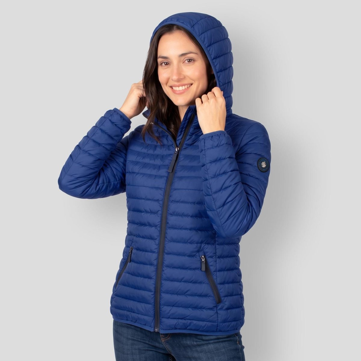 Chamarra Greenlander capitonada de pluma con gorro desmontable Mujer - Greenlander