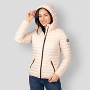 Chamarra Greenlander capitonada de pluma con gorro desmontable Mujer - Greenlander