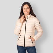 Chamarra Greenlander capitonada de pluma con gorro desmontable Mujer - Greenlander