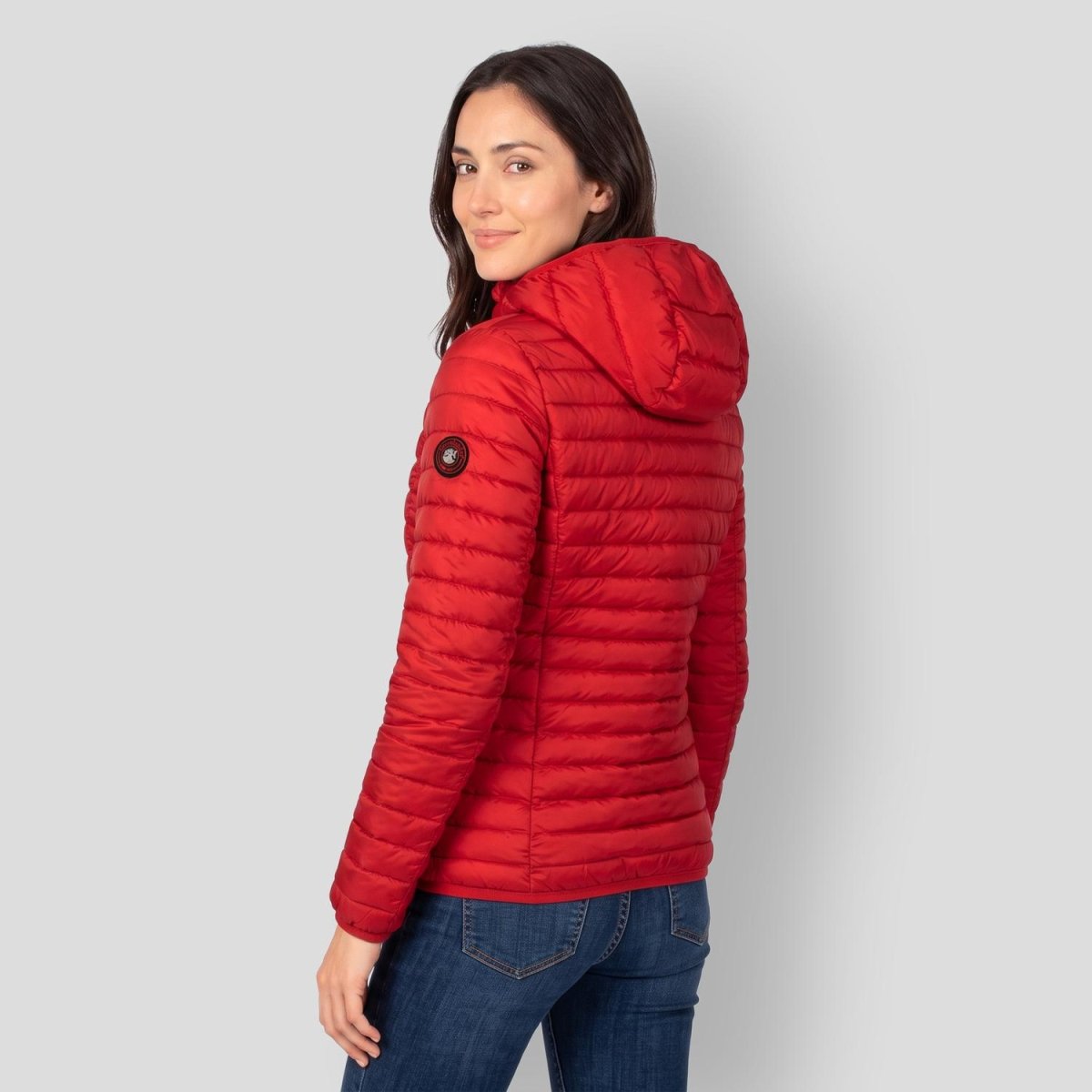 Chamarra Greenlander capitonada de pluma con gorro desmontable Mujer - Greenlander